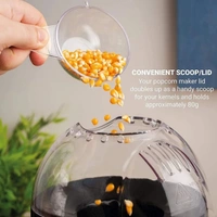 Pop Corn Maker with Auto Popup Feature Hot Air Popcorn Machine