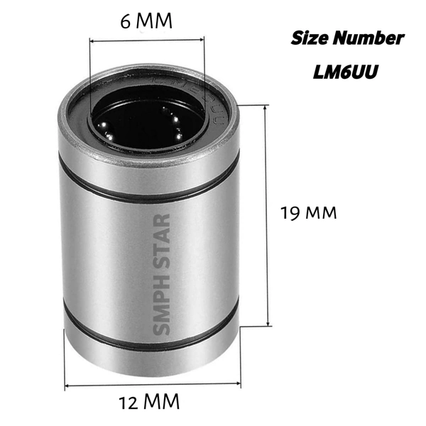 Linear Ball Bearing (Pack of 1) - ‎Number : LM6UU.....