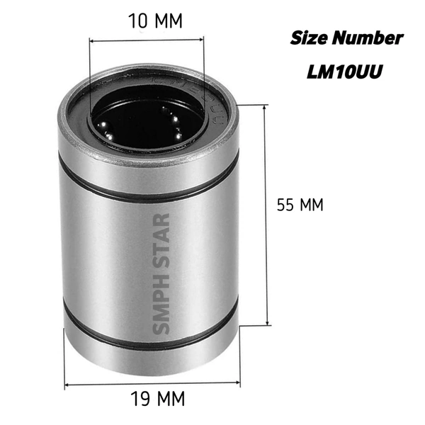 Linear Ball Bearing (Pack of 1) - Number : LM10UU....
