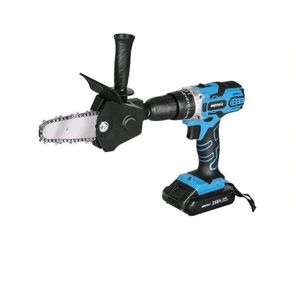 SMPH STAR  Inch Electric Drill Modified to Electric Chainsaw Tool - Black