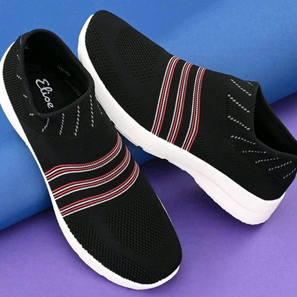 Running Shoes For Men (ब्लैक) - Black, UK6