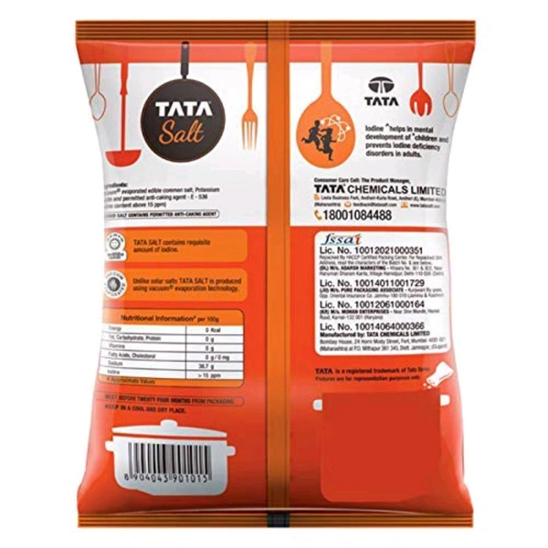Tata Salt - Evaporated Iodised (Uppu): 1 kg