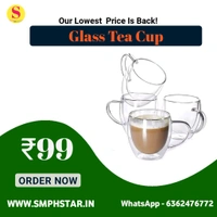 AFILAONE  Glass Tea Ice Cream Coffee Cup