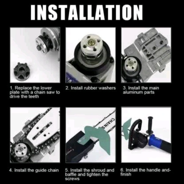 Chain Saw Attachment for 4 Inch Angle Grinder