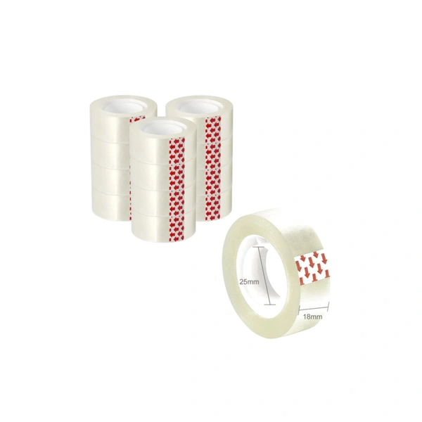 SMPH Cello Tape With Dispenser Cutter( Pack Of 15 ) Cello Tape 18 MM X 25 Meter Roll Length - ✅ 📞inquiry : 6362476772