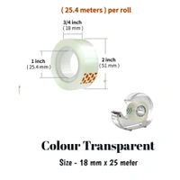 SMPH Cello Tape With Dispenser Cutter( Pack Of 15 ) Cello Tape 18 MM X 25 Meter Roll Length - ✅ 📞inquiry : 6362476772