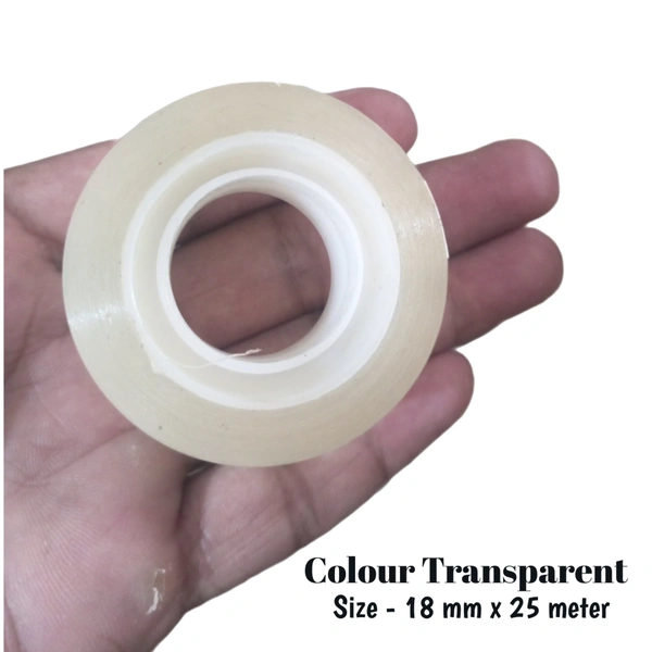 SMPH Cello Tape With Dispenser Cutter( Pack Of 15 ) Cello Tape 18 MM X 25 Meter Roll Length - ✅ 📞inquiry : 6362476772
