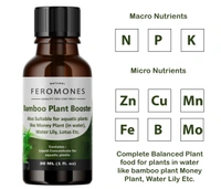 Feromones Lucky Bamboo Plant Fertilizer - Liquid Fertilizer for Aquatic Plants in Home Garden - 30 ML