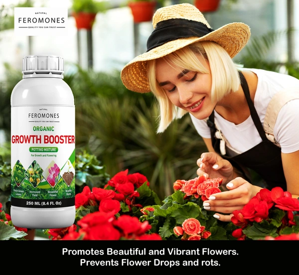 Feromones Organic Growth Booster Liquid For all types of plants growth and flowering - 250 ml
