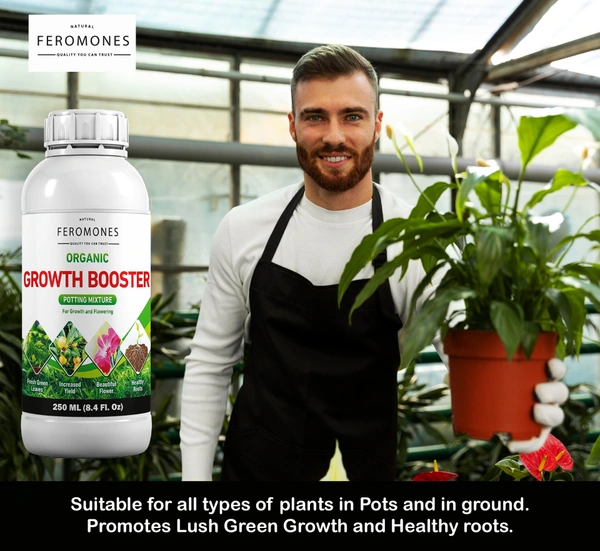 Feromones Organic Growth Booster Liquid For all types of plants growth and flowering - 250 ml