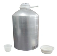Aluminum Bottle With Cap and Inner Plug - 25 Ltrs