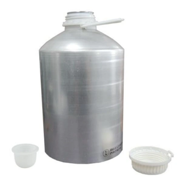Aluminum Bottle With Cap and Inner Plug - 25 Ltrs