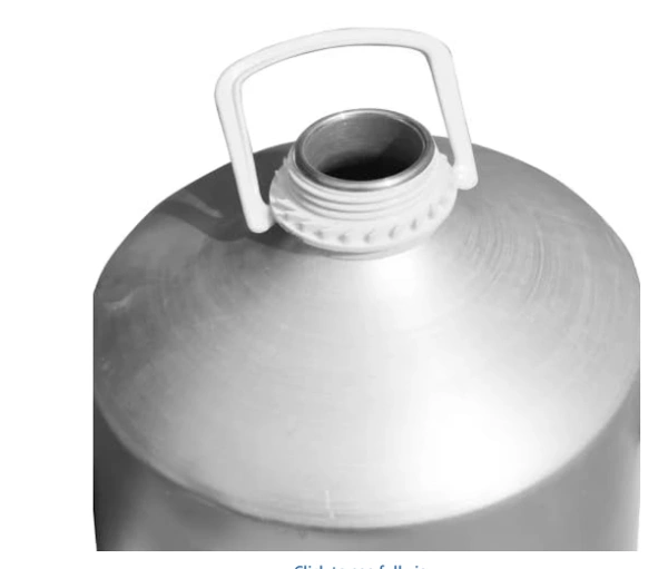 Aluminum Bottle With Cap and Inner Plug - 25 Ltrs