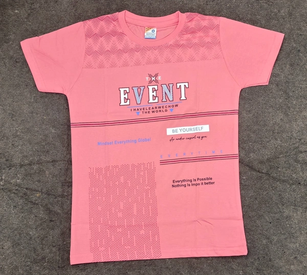 kids summer t shirt boyes - pink, 9-10