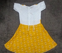 Ethnic Frock - YELLO, 4-5 YEAR'S