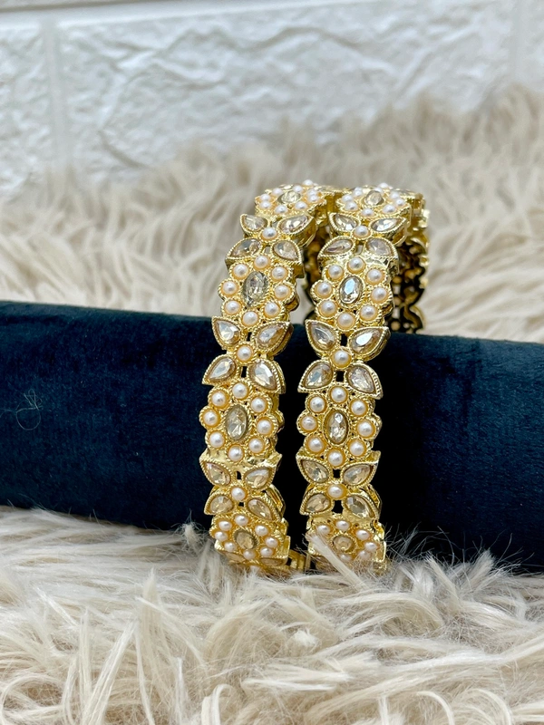 Pearl & Kundan Bangle k 13 - 2.8
