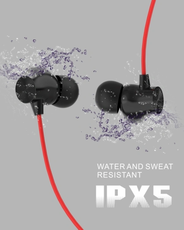 Trendy E60 Wireless with Fast Charge, 30 Hrs Battery Life, Earphones with mic Bluetooth Headset - Red