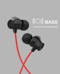 Trendy E60 Wireless with Fast Charge, 30 Hrs Battery Life, Earphones with mic Bluetooth Headset - Red