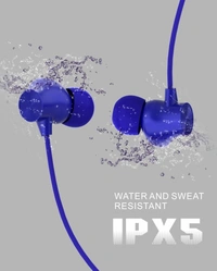 Trendy E60 Wireless with Fast Charge, 30 Hrs Battery Life, Earphones with mic Bluetooth Headset - Blue