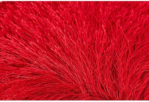 Personalized Fur Photo Cushion - Red Colour