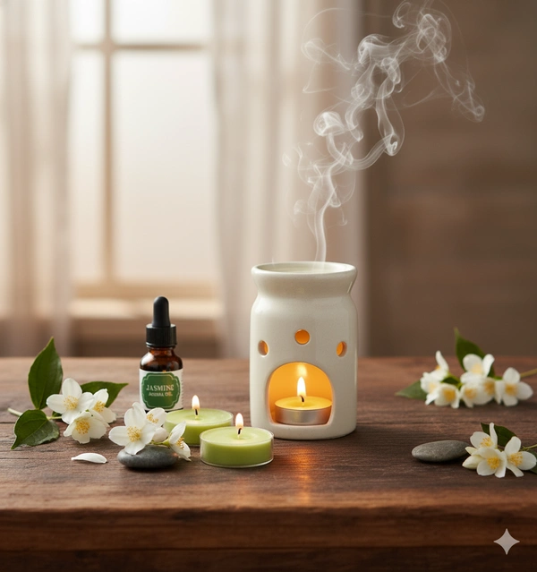 Oil Burner Gift Set Type A - Jasmine