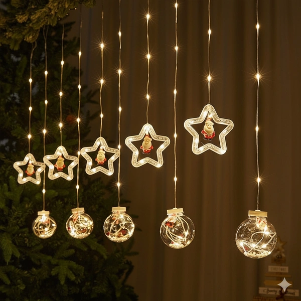 Santa Star And Wishball Light