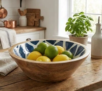 Printed Bowl Type - Blue Diamond