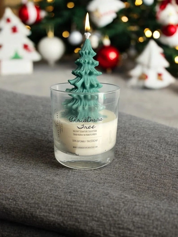 Tree Glass Candle