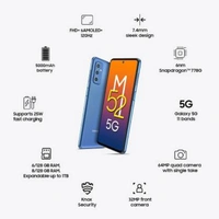SAMSUNG Galaxy M52 5G (Icy Blue, 128 GB) (6 GB RAM)