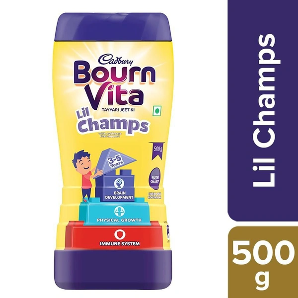 Bournvita Little Champs Pro-Health Chocolate Drink, 500 gm Jar