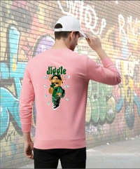 Classic Sweetshirt full Sleeves with Graphic Print  For Unisex - L