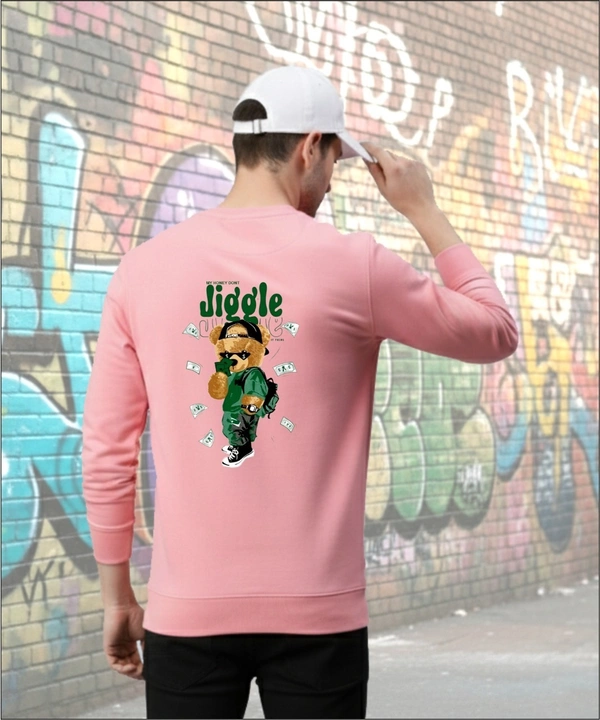 Classic Sweetshirt full Sleeves with Graphic Print  For Unisex - M