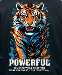 classic full sleeves sweetshirt with graphic print for unisex - XL