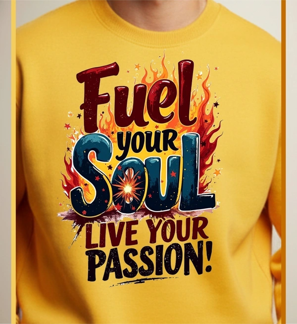 classic full sleeves sweetshirt with graphic print for mans and womans - L