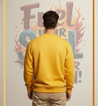 classic full sleeves sweetshirt with graphic print for mans and womans - L