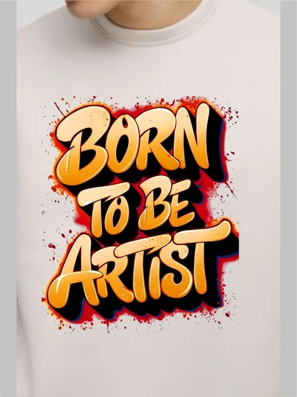 classic full sleeves sweetshirt with graphic print for unisex - XL