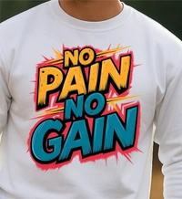 classic full sleeves sweetshirt with graphic print for unisex - S