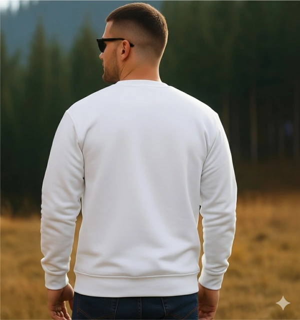 classic full sleeves sweetshirt with graphic print for unisex - S