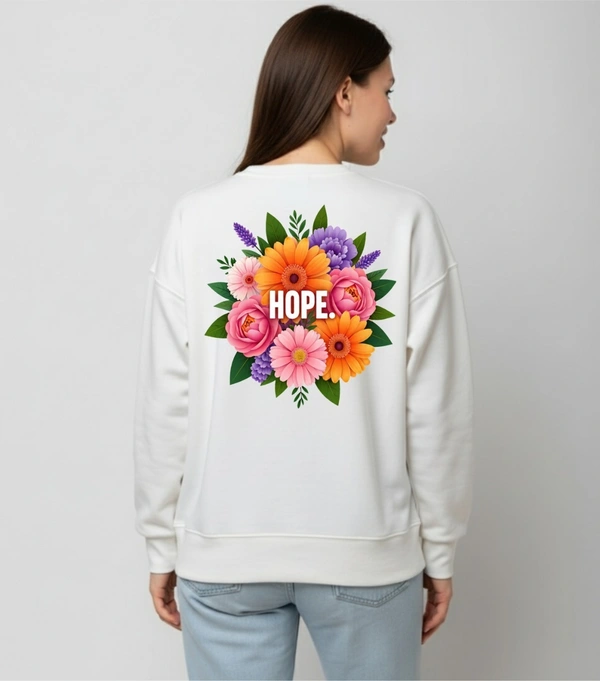 fancy designer with graphic print full sleeves sweeshirt foe womans - M