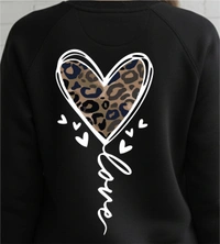 fancy designer with graphic print full sleeves  sweetshirt foe woman,s - M