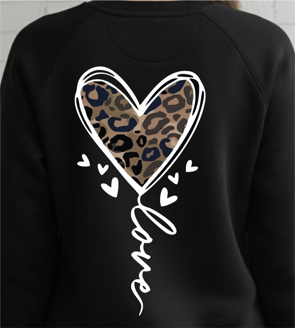 fancy designer with graphic print full sleeves  sweetshirt foe woman,s - M