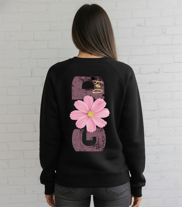 fancy designer with graphic print full sleeves sweeshirt foe womans - XL