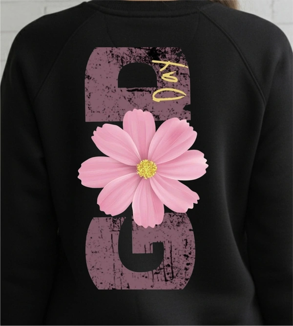 fancy designer with graphic print full sleeves sweeshirt foe womans - XL