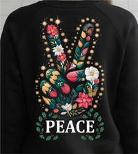 fancy designer with graphic print full sleeves sweetshirt for womans - L