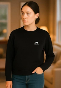 fancy designer with graphic print full sleeves sweetshirt for womans - L