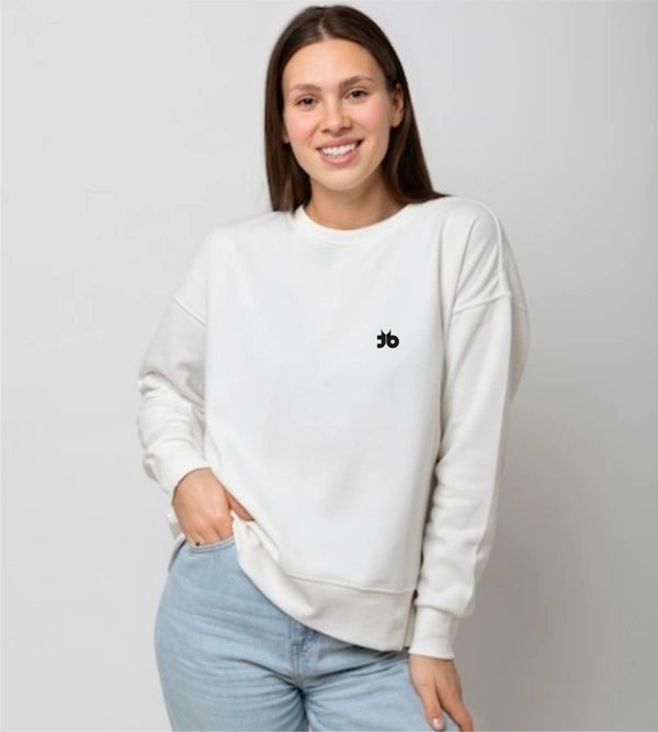 fancy designer with graphic print full sleeves sweetshirt for womans - XL