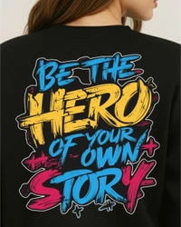 fancy designer with graphic print full sleeves sweetshirt for womans - s