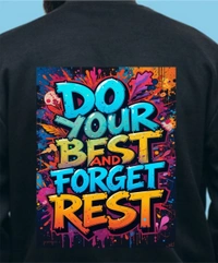 classic full sleeves sweetshirt with graphic print for unisex - S