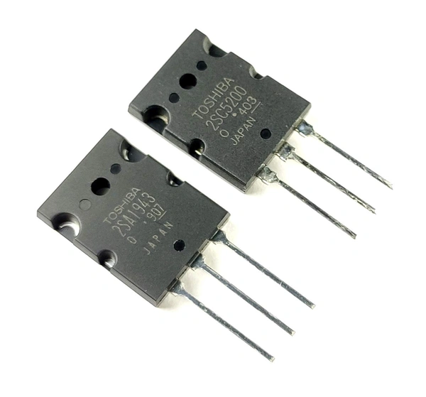 Toshiba AVS COMPONENTS 2SC5200 + 2SA1943 Toshiba Power Transistors, Pack Of 1Pair