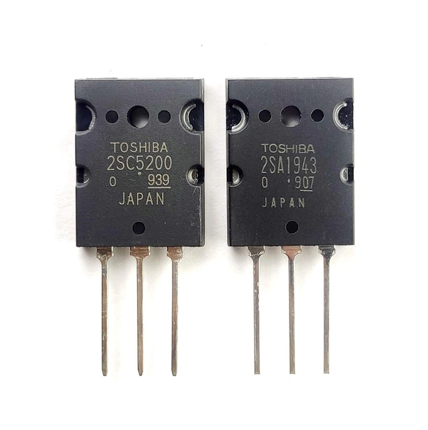 Toshiba AVS COMPONENTS 2SC5200 + 2SA1943 Toshiba Power Transistors, Pack Of 1Pair